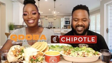 VIDEO: QDOBA VS CHIPOTLE | VEGAN MUKBANG | EATING SHOW