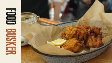 VIDEO: Onion Bhajis with Mango & Yoghurt Dip | John Quilter