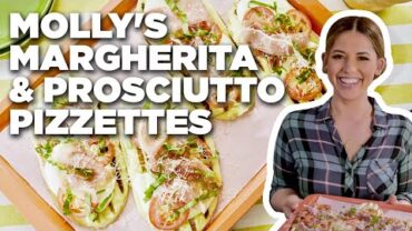 VIDEO: Molly Yeh’s Margherita and Prosciutto Pizzettes | Girl Meets Farm | Food Network