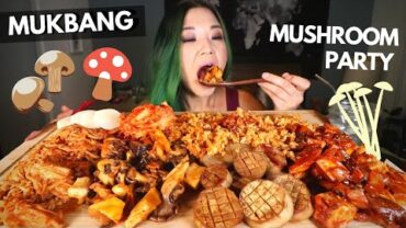 VIDEO: MUSHROOM PARTY (VEGAN MUKBANG) / Munching Mondays Ep.74