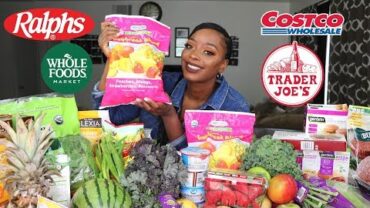 VIDEO: HUGE VEGAN GROCERY HAUL | WHOLE FOODS | COSTCO | RALPHS