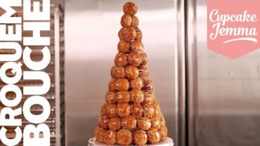 VIDEO: Croquembouche! Our full Recipe for a Profiterole Tower of Power | Cupcake Jemma