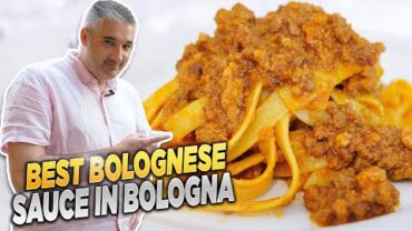 VIDEO: Searching for the BEST BOLOGNESE SAUCE in Bologna