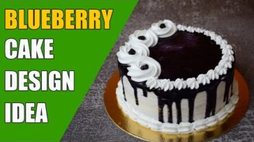 VIDEO: Blueberry cake decoration idea – Eggless blueberry cake design