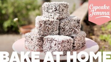 VIDEO: Super Easy, Ridiculously Tasty Lamingtons Recipe! | Bake at Home | Cupcake Jemma