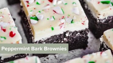 VIDEO: Peppermint Bark Brownies