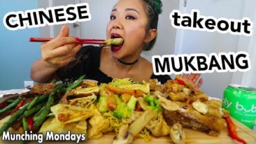 VIDEO: CHINESE TAKEOUT MUKBANG (VEGAN) // Munching Mondays Ep. 36