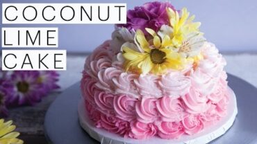 VIDEO: VEGAN Dessert Recipe: Decadent Coconut Lime Cake Collab with The Icing Artist | The Edgy Veg