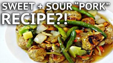 VIDEO: VEGAN SWEET + SOUR PORK RECIPE?! feat. HOT FOR FOOD