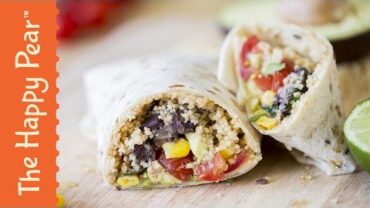 VIDEO: How to make a Healthy Burrito – The Happy Pear Recipe