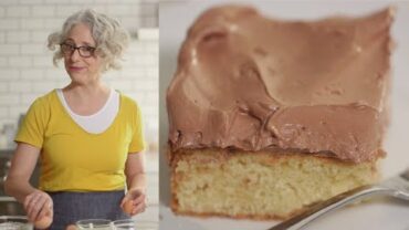 VIDEO: Vanilla Sheet Cake with Chocolate-Ganache Buttercream – Everyday Food with Sarah Carey