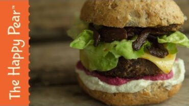 VIDEO: VEGAN BACON CHEESE BURGER | THE HAPPY PEAR