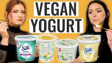 VIDEO: VEGAN YOGURT Taste Test (Why Do They Taste Like This?!)