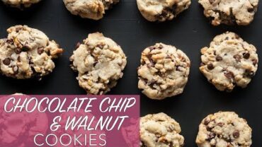 VIDEO: THE BEST VEGAN COOKIES EVER | Chocolate Chip & Walnut Cookies | The Edgy Veg