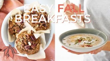 VIDEO: FALL VEGAN BREAKFAST RECIPES 🍁🍂 ( vegan & gluten free)