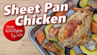 VIDEO: Maple-Whisky Sheet Pan Chicken // Tiny Kitchen Big Taste