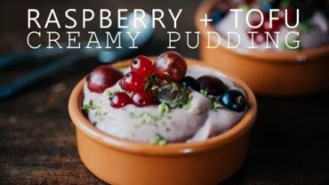 VIDEO: CREAMY RASPBERRY + TOFU PUDDING | Good Eatings