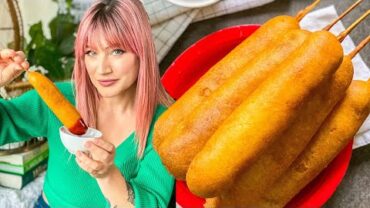 VIDEO: Easy VEGAN Corn Dogs at Home | The Edgy Veg