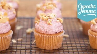 VIDEO: Cherry Bakewell Cupcake Recipe | Cupcake Jemma