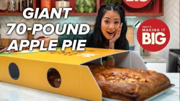 VIDEO: I Made A Giant 70-Pound McDonald’s Apple Pie