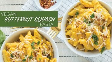 VIDEO: BUTTERNUT SQUASH MAC AND CHEESE | Vegan Pasta Recipe | The Edgy Veg