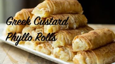 VIDEO: Galaktoboureko Rolls: Greek Custard Phyllo Rolls