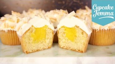 VIDEO: Mango Filled Coconut Cupcake Recipe | Cupcake Jemma