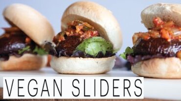 VIDEO: Portobello Mushroom Sliders | Veggie Burger Recipe | The Edgy Veg | Vegan Cooking and Lifestyle