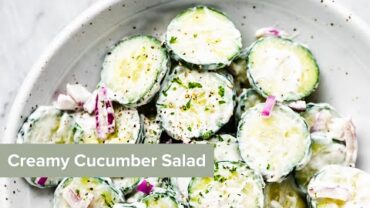 VIDEO: Creamy Cucumber Salad