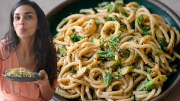 VIDEO: Cook with me! Lemon Asparagus Pasta + Q&A!