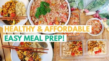 VIDEO: CHEAP EASY VEGAN MEAL PREP TO GET BACK ON TRACK & GET FIT