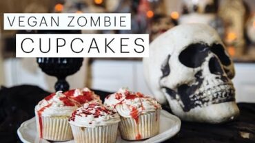 VIDEO: Vegan Recipe: ZOMBIE CUPCAKES (Halloween) | Edgy Veg