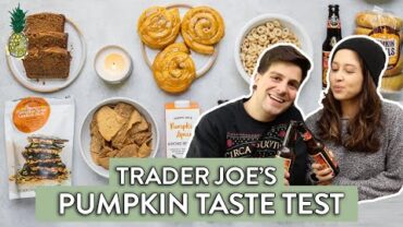 VIDEO: Trying ALL of the Pumpkin Spice Items at Trader Joe’s (Vegan Taste Test)