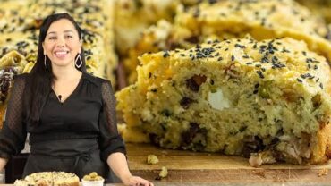 VIDEO: Make a Savory Cake with Olives & Feta: Cypriot Elioti