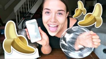 VIDEO: THE BANANA ICECREAM CHALLENGE // Weird Eating Competition