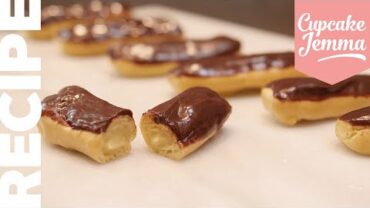 VIDEO: Easy CHOCOLATE ECLAIRS Recipe | Cupcake Jemma