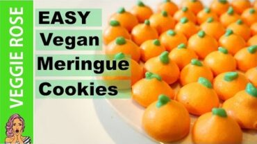 VIDEO: Easy Vegan Meringue Cookies | Yummy Vegan Food #7