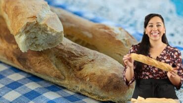 VIDEO: EASY Crusty Homemade Baguettes (for Beginners!!)