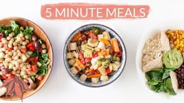 VIDEO: 5 Minute Vegan Meals | Crazy Easy Vegan Recipes in Minutes