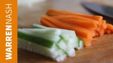 VIDEO: How to Julienne Carrots – 60 second demo – Recipes by Warren Nash