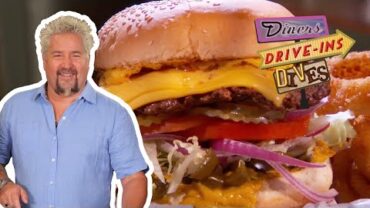 VIDEO: Spicy Three-Pepper Firehouse Burger | Diners, Drive-ins and Dives with Guy Fieri | Food Network