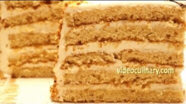VIDEO: Honey Layer Cake with Sour Cream Frosting Recipe – Video Culinary