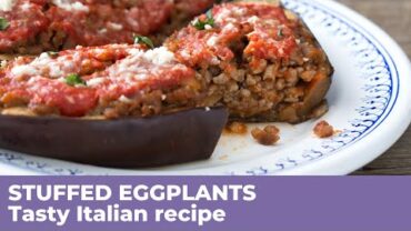 VIDEO: How to bake DELICIOUS STUFFED EGGPLANTS – Easy and healthy recipe