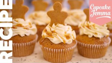 VIDEO: Caramel Gingerbread Christmas Cupcake Recipe! | Cupcake Jemma