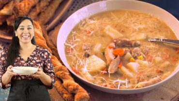VIDEO: Cozy Chicken Pot Pie Soup & Parmesan Twists