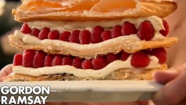 VIDEO: Raspberry Millefeuille Gordon Ramsay