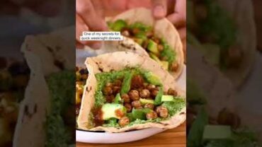VIDEO: 20-Minute Chickpea Tacos