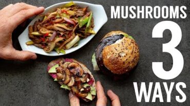 VIDEO: EPIC MUSHROOMS 3 WAYS | HOW TO COOK VEGAN | THE HAPPY PEAR