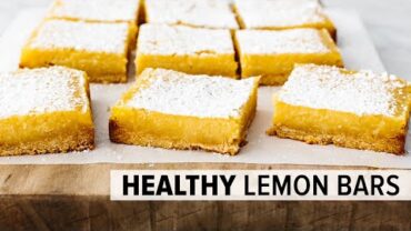 VIDEO: LEMON BARS | easy, healthy, gluten-free lemon bars