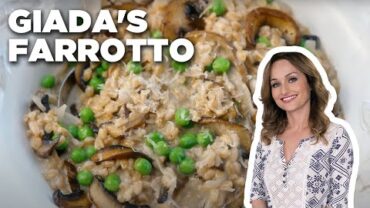 VIDEO: Giada De Laurentiis’ Mushroom and Pea Farrotto | Giada in Italy | Food Network